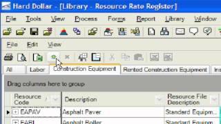 Estimating Software - Hard Dollar Master Resource Rates 1