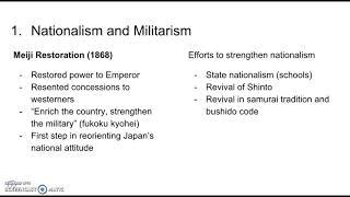 IB 20th Century World Topics: Prescribed Subject 3: Move to Global War