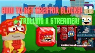 HOW TO MAKE YOUR OWN CONTENT CREATOR BLOCKS IN GROWTOPIA