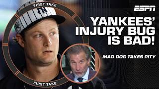 Mad Dog TAKES PITY ON THE YANKEES after Gerrit Cole, Giancarlo Stanton's injuries  | First Take