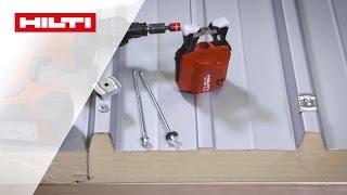 ANLEITUNG zur Hilti S-CDW 1 S Montage von Sandwichelementen auf Holz