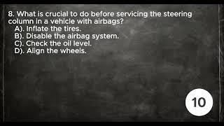 Automotive Service Technician Red Seal Exam Steering and Suspension (20 Questions with Answers Exp..