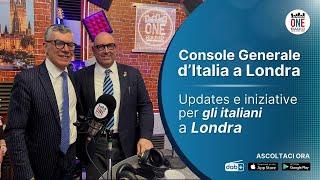 Il Console Generale d'Italia a Londra negli studios di London ONE radio