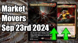 MTG Market Movers - Sep 23rd 2024 - Valgavoth Drives Duskmourne In Market! Valgavoth & Ob Nixilis!