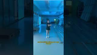 Amazing LED display that clings to glass!  #leddisplay #ledscreen #factory