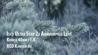 Isco Ultra Star 2x Anamorphic lens // Konica 40mm f1,8 // Red Komodo 6k