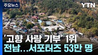 '고향 사랑 기부' 1위 전남...서포터즈 53만 명 / YTN