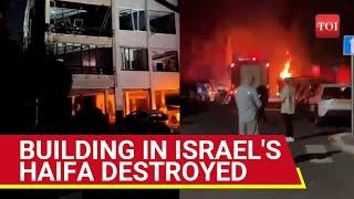 Hezbollah Rocket Strike Damages Haifa Building, IDF Intercepts Some Missiles | Watch