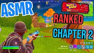 ASMR Gaming  Fortnite Ranked Chapter 2! Relaxing Gum Chewing  Controller Sounds + Whispering 