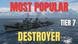 Playing The Most Popular Tier 7 Destroyer in World of Warships WOWS