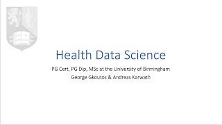 Discover MSc Health Data Science at University of Birmingham