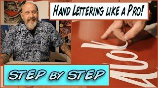 How to paint your first sign, Part 1, hand lettering beginning to end! What you need!