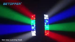 Betopper Mini Spider Moving Head Light 8X3W RGBW For Party Pub Disco club