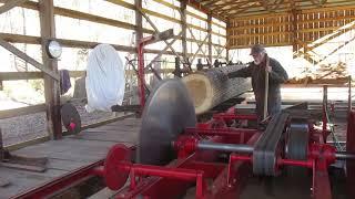 BIG Poplar   BIG Sawmill  # 1108 Old style Saw milling