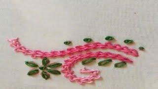 HAND EMBROIDERY BRAID STITCH OR BASKET STITCH BY ATIB EASY LEARNING