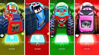 Mack Truck Monsters  Police Sport Car Eater  McQUEEN Monster Truck  Truck Monster Eater Tiles hop