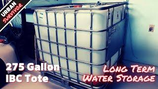 275 Gallon Emergency Water Storage Prepping  with 5 Year Shelf Life! IBC Tote + Aquamira