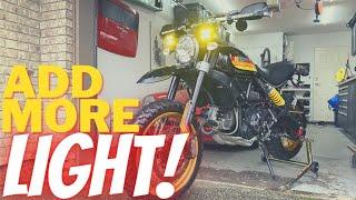 How to Wire Motorcycle Auxilary Fog Lights | Baja Designs Squadron Sport