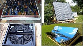 TOP 15 homemade DIY solar heaters for water or air