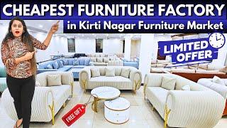 Mind blowing furniture price in Kirti nagar furniture market in delhi Sofa set Bed Dining table