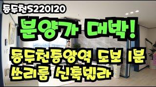 [1호선 동두천중앙역 도보 1분 초역세권 쓰리룸 신축빌라] [27평형 분양가 이억초중반 대박]