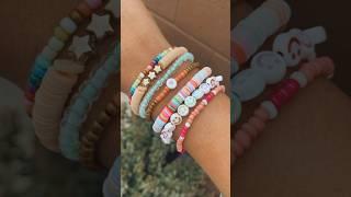 preppy clay bead bracelet ideas  ((NOT MY PHOTOS!!! )) #shortsfeed #beads #preppy