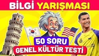 Fotoğraflı BİLGİ YARIŞMASI  50 Soru ile Genel Kültürünü TEST ET! 