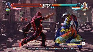 Jin Kazama 1 HP comeback vs aggressive Geese! - Tekken 7