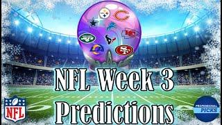 NFL Week 3 Predictions | Week 3 NFL Picks and Bets 2024