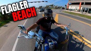 Riding My Road King on Flagler Beach!