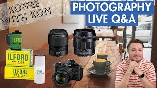 Photography Live Q&A, Nikon News - Vintage Cameras & Lenses - Live Chat - Koffee with Kon