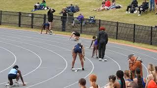 Mirai Bernard (1st Leg) Bullis Girls win 4X1 Relay at UT's Volunteer Track Classic