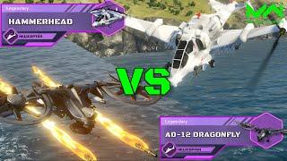 NEW! Hammerhead Vs AD-12  Dragonfly | Legendary Helicopter Comparison | Modern Warships