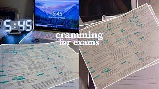 exam week study motivation  : cramming for exams, productive study vlog singapore