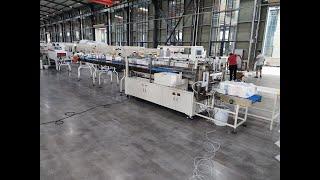 Complete high speed labeling maxi roll paper gluing lamination machine production line