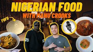 FIRST TIME TRYING NIGERIAN FOOD with MANU CROOKS Aussie Hip Hop Little Lagos Newtown Fufu in Sydney