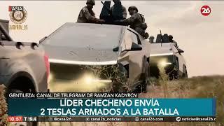 ASIA | Líder checheno envía 2 teslas armados a la batalla en Ucrania