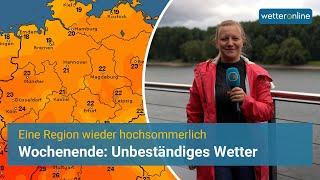 Unbeständiges Wetter am Wochenende - Eine Region sommerlich