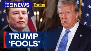 Elon Musk calls some Trump supporters 'fools' | 9 News Australia