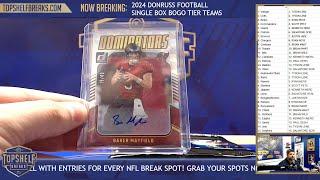 2024 Donruss Football Single Box BOGO Tiered Teams Break #2 | Top Shelf Breaks | 2/28/25