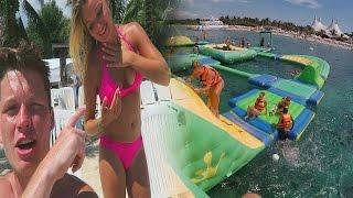 ULTIMATE FLOATING WATER PARK IN MEXICO!