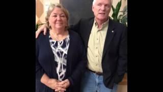 Ken and Barbara Tomayko say Thank You Paul Finck