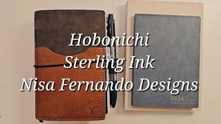 2023년 11월 Hobonichi 플래너 시스템 & 2024년 Sterling Ink A6 vs Nisa Fernando Designs 