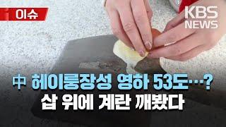 중국 헤이룽장성 영하 53도 기록, 삽 위에 계란을 깨봤더니?...역대 최저기온 기록 54년 만에 갱신/일본도 10년만의 기록적 한파/[이슈] 2023년 1월 25일(수)/KBS