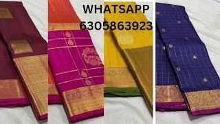 Pure kanchi silk sarees | @ millionsarees |# milliondesigns | whsatsapp 6305863923