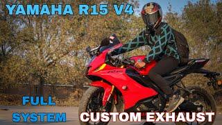 YAMAHA R1 V4 RED WITH CUSTOM EXHAUST KILLS   #motovlogger #viral #r15 #v4  #yamaha #gopro #race