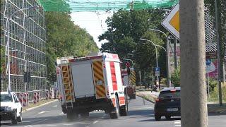 [Das war Knapp] Beinaheunfall auf Einsatzfahrt zur Türnotöffnung || HLF + TLF der BF Eberswalde