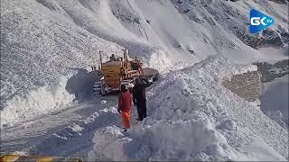 BRO starts snow clearance work on Srinagar-Leh highway