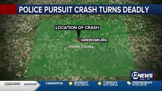 KHP pursuit leads to deadly crash in Kiowa County