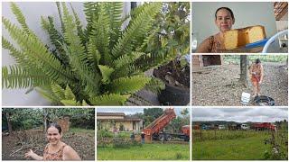 COM AS CHUVAS ACUMULOU BASTANTE  E AGORA A CHEGADA DA MINHA CASA FICOU ÓTIMA